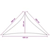 Saulės šešėlio audinys Antracito ir baltos 3 x 3 x 42 m HDPE