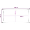 Saulės šešėlio audinys Mėlyna 25 x 6 m HDPE