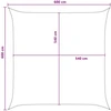 Saulės šešėlio audinys Mėlyna ir balta 6 x 6 m HDPE