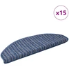 Savaime prilipantys laiptų kilimėliai 15 pcs Mėlyna