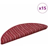 Savaime prilipantys laiptų kilimėliai 15 pcs Raudona