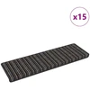 Savaime prilipantys laiptų kilimėliai 15 pcs Antracitas