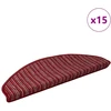 Savaime prilipantys laiptų kilimėliai 15 pcs Raudona