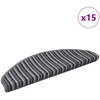 Savaime prilipantys laiptų kilimėliai 15 pcs Pilka