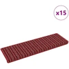 Savaime prilipantys laiptų kilimėliai Dryžuotas 15 pcs Raudona