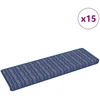 Savaime prilipantys laiptų kilimėliai Dryžuotas 15 pcs Mėlyna