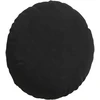 Sėdynių pagalvėlės 2 vnt. Juoda Ø 40 x 13 cm Aksomas
