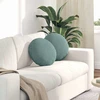 Sėdynių pagalvėlės 2 pcs Jūrinė žalia Ø 40 x 13 cm Aksomas