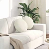 Sėdynių pagalvėlės 2 pcs Kreminė Ø 40 x 13 cm Aksomas