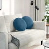 Sėdynių pagalvėlės 2 pcs Mėlyna Ø 40 x 13 cm Aksomas