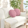 Sėdynių pagalvėlės 2 pcs Rožinė Ø 40 x 13 cm Aksomas
