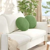 Sėdynių pagalvėlės 2 pcs Šviesiai žalia Ø 40 x 13 cm Aksomas