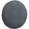 Sėdynių pagalvėlės 2 vnt. Tamsiai pilka Ø 40 x 13 cm Aksomas