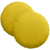 Sėdynių pagalvėlės 2 vnt. Aksomas Geltona Ø30 x 13 cm