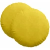Sėdynių pagalvėlės 2 vnt. Aksomas Geltona Ø60 x 21 cm