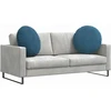 Sėdynių pagalvėlės 2 pcs Mėlyna Ø 80 x 29 cm Aksomas