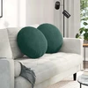 Sėdynių pagalvėlės 2 pcs Tamsiai žalia Ø 40 x 13 cm Aksomas