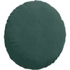 Sėdynių pagalvėlės 2 vnt. Aksomas Tamsiai žalia Ø60 x 21 cm