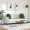 Sėdynių pagalvėlės 2 pcs Tamsiai žalia Ø 40 x 13 cm Aksomas
