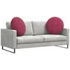Sėdynių pagalvėlės 2 pcs Vyno raudona Ø 80 x 29 cm Aksomas
