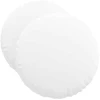 Sėdynių pagalvėlės 2 pcs Balta Ø50 x 19 cm audinys