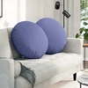 Sėdynių pagalvėlės 2 pcs Džinsinės mėlynos Ø60 x 21 cm audinys