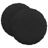 Sėdynių pagalvėlės 2 pcs Juoda Ø60 x 21 cm audinys