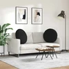 Sėdynių pagalvėlės 2 pcs Juoda Ø60 x 21 cm audinys
