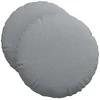 Sėdynių pagalvėlės 2 vnt. Audinys Šviesiai pilka Ø50 x 19 cm