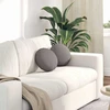 Sėdynių pagalvėlės 2 vnt. Audinys Taupe Ø30 x 13 cm