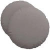 Sėdynių pagalvėlės 2 vnt. Audinys Taupe Ø50 x 19 cm