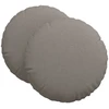 Sėdynių pagalvėlės 2 vnt. Audinys Taupe Ø80 x 29 cm