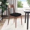 Sėdynių pagalvėlės 4 pcs Juoda 45 x 45 cm Mikropluošto audinys