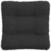 Sėdynių pagalvėlės 4 pcs Juoda 45 x 45 cm Mikropluošto audinys