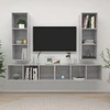 TV staliukas | Sieninis televizoriaus stovas | 4 pcs 37 x 37 x 107.5 cm