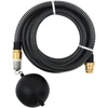 Siurbimo žarna su žalvarinėmis jungtimis, juoda, 1,1", 5m, PVC
