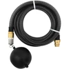Siurbimo žarna su žalvarinėmis jungtimis, juoda, 1,1", 7m, PVC