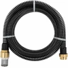 Siurbimo žarna su žalvarinėmis jungtimis, juoda, 1,1", 10m, PVC