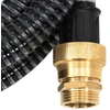 Siurbimo žarna su žalvarinėmis jungtimis, juoda, 1,1", 25m, PVC