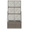 Sodas vazonas su trellis Pilka 70 x 30 x 135 cm poliratanas