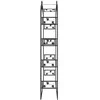 Sodo arka, juodos spalvos, 116x45x240cm, plienas