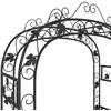 Sodo arka, juodos spalvos, 116x45x240cm, plienas