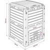 Sodo kompostinė Juoda 59,5 x 60 x 81,5 cm 280 l 100% PP