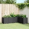 Sodo lovelis, juodos spalvos, 160x120x53cm, PP