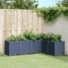 Sodo lovelis, pilkos spalvos, 160x120x53cm, PP