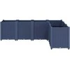 Sodo lovelis, pilkos spalvos, 160x120x53cm, PP