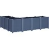 Sodo lovelis, pilkos spalvos, 160x120x53cm, PP