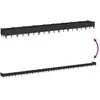 Sodo lovelis su kuoliukais, juodas, 362,5x42,5x28,5cm, PP