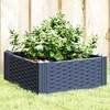 Sodo lovelis su kuoliukais, pilkas, 42,5x42,5x28,5cm, PP