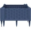 Sodo lovelis su kuoliukais, pilkas, 42,5x42,5x28,5cm, PP
